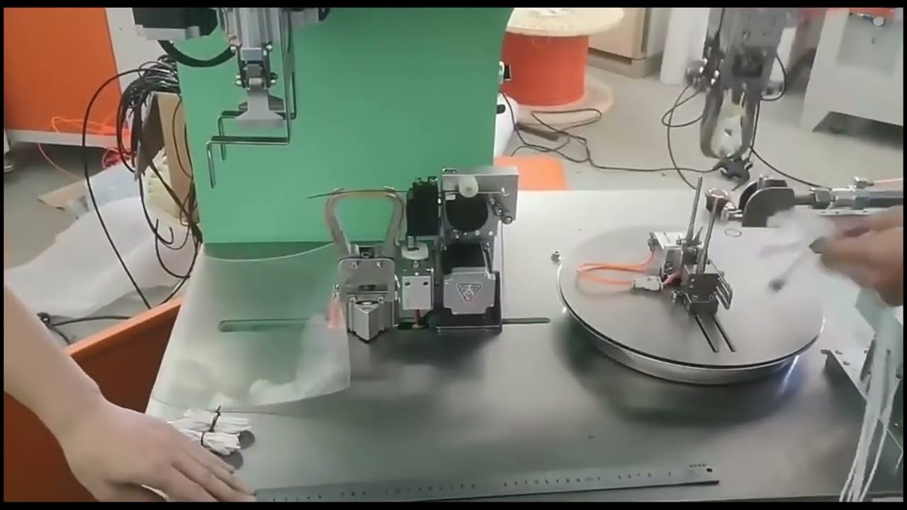 Machine Automatique d’Enroulement et de Cerclage de Tuyaux et Fils – Ruban Adhésif et Étiquetage Intégrés
