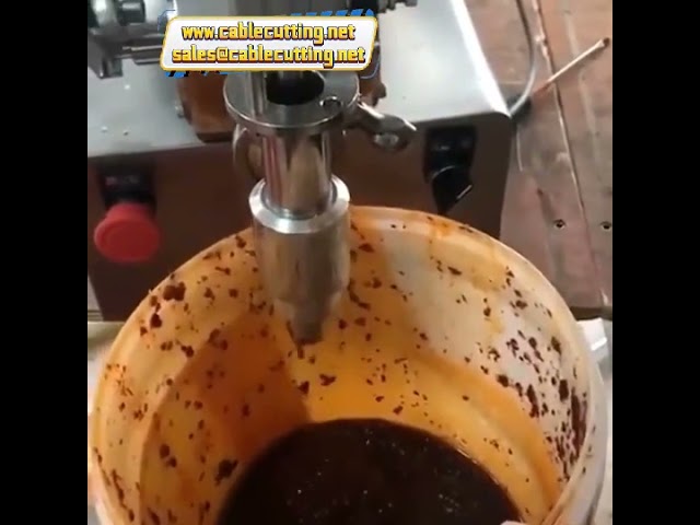 Machine pneumatique en U pour le remplissage et le mélange de beurre de cacahuète, sauces et pâtes