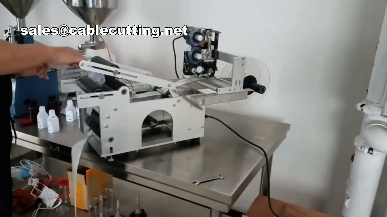 Machine d'étiquetage à manchon rétractable pour bouteilles rondes - Étiqueteuse performante