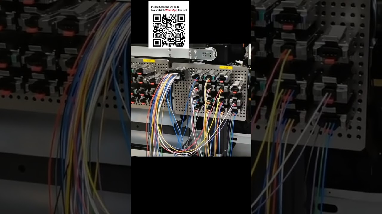 Machine entièrement automatique d'insertion de boîtiers de fils : coupe, dénudage, sertissage et insertion #ÉquipementIntelligent
