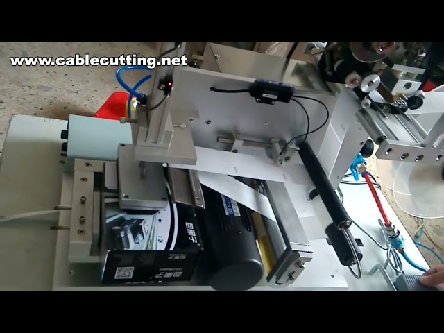 Machine d'étiquetage semi-automatique avec impression – Pour cartes et bouteilles rondes