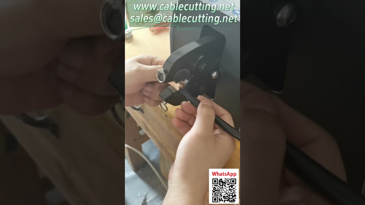 【Pince à sertir pneumatique 120L】Démonstration du sertissage de cosse à œil ouvert 200A