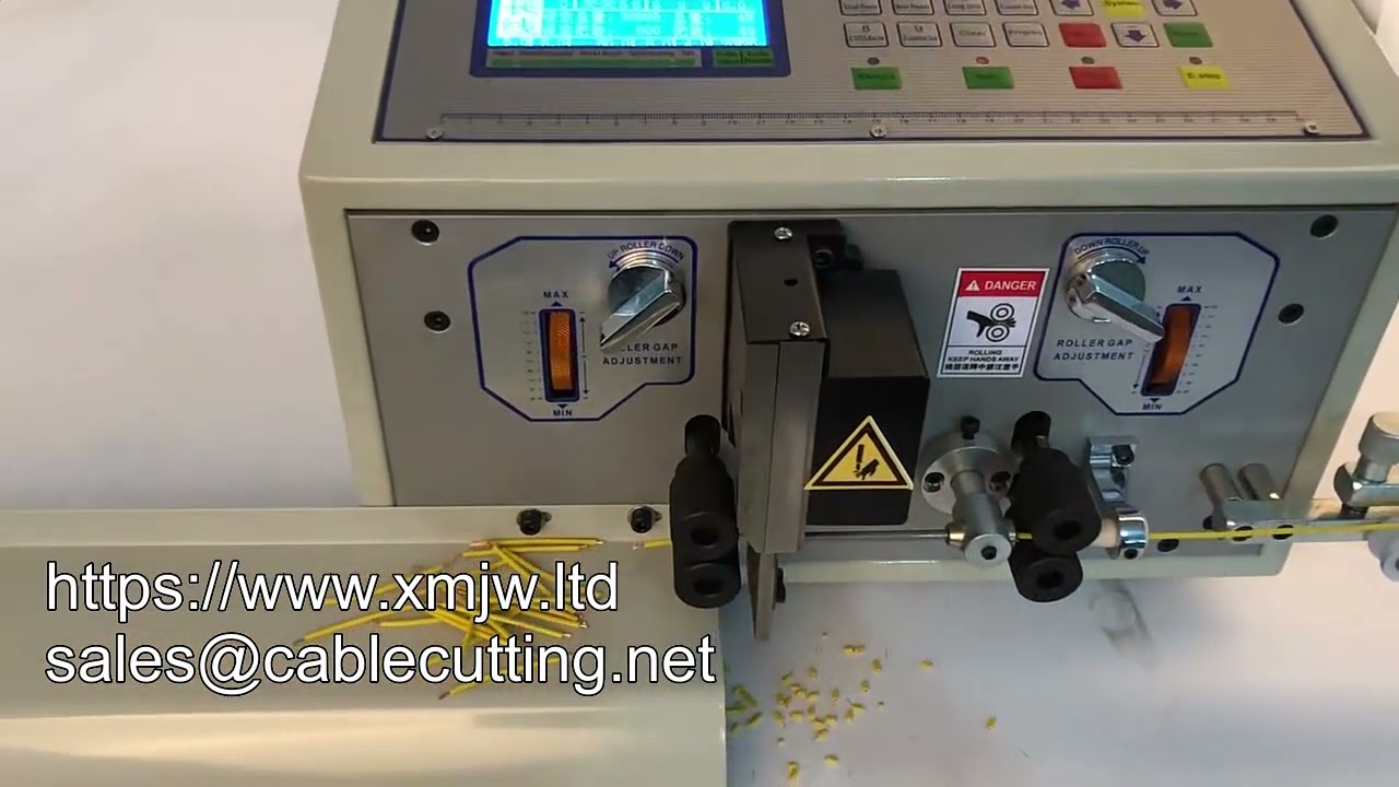 Machine à dénuder et couper les fils automatique LED WPM 02 – Équipement industriel de précision