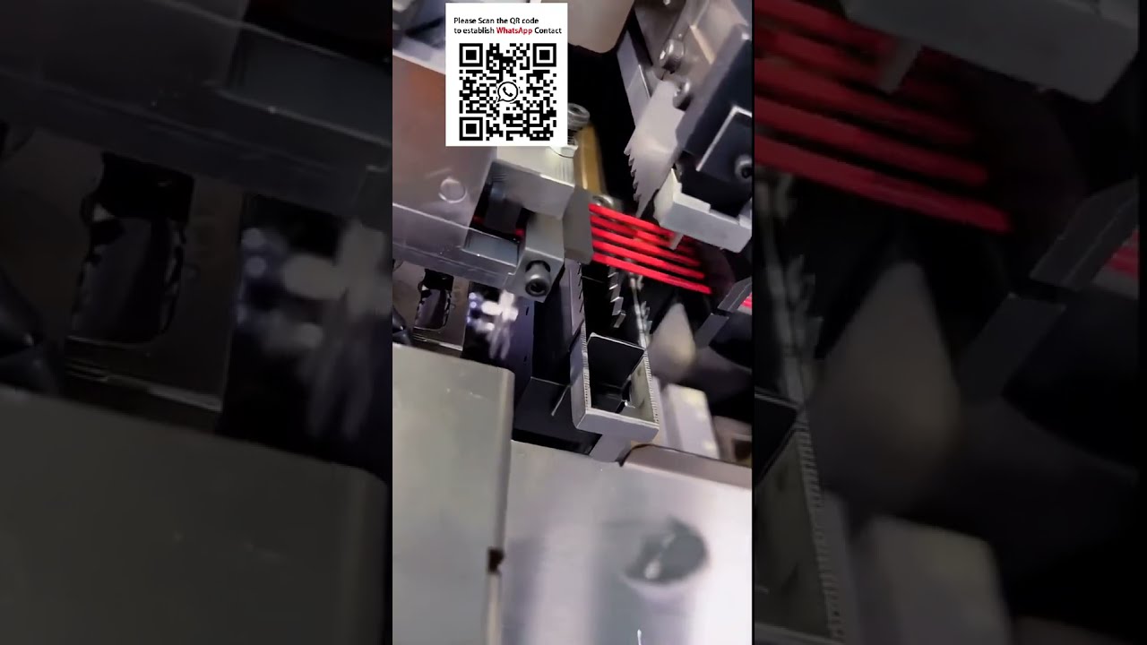 Machine automatique de sertissage et d'étamage 5 fils à tête pivotante #TraitementDeFil