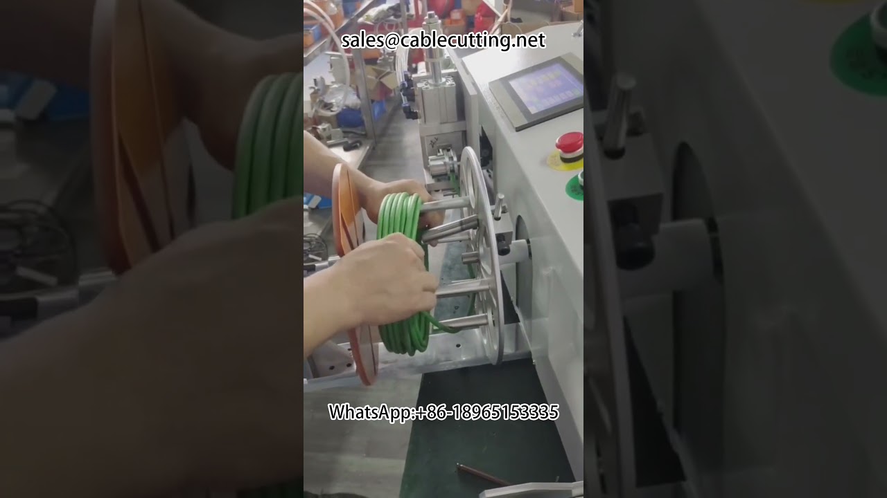 Machine de comptage de mètres, positionnement de rangée, coupe, bobinage et ligature pour fils et câbles