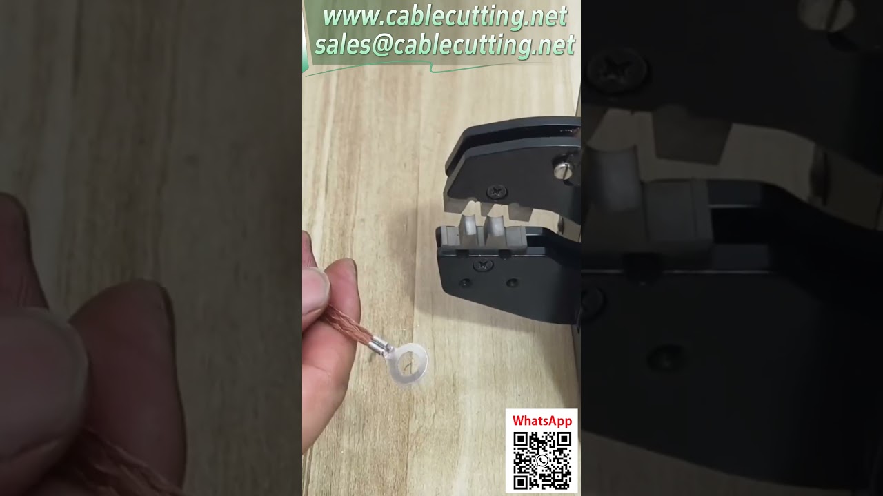 【16M Pince à sertir pneumatique】Sertissage vertical de cosses de câbles photovoltaïques – Multi-moules inclus #Outillage