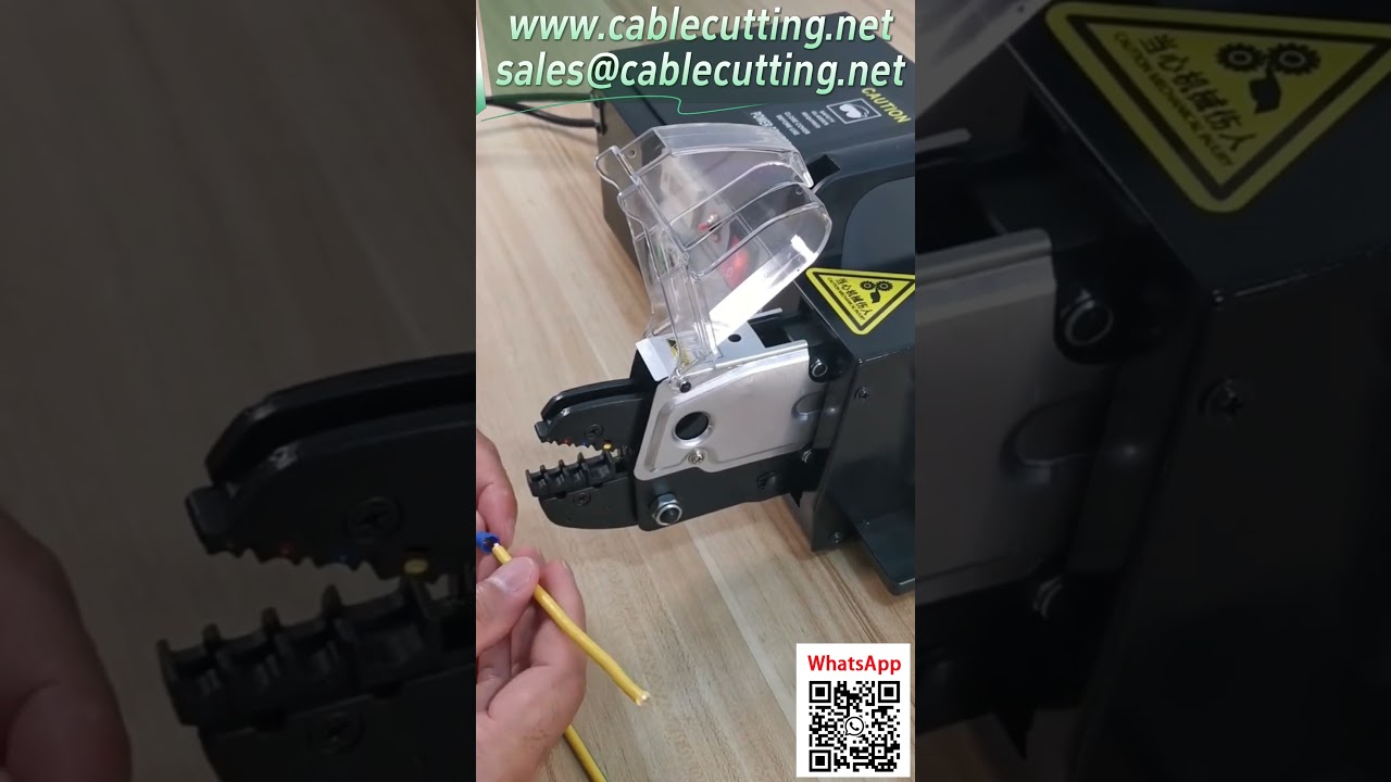 Terminal Crimping Machine - Integrated Cutting, Stripping, and Crimping