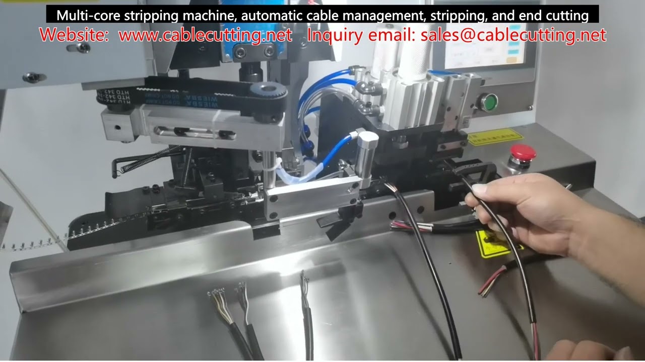 Machine de sertissage semi-automatique pour terminaux de câblage