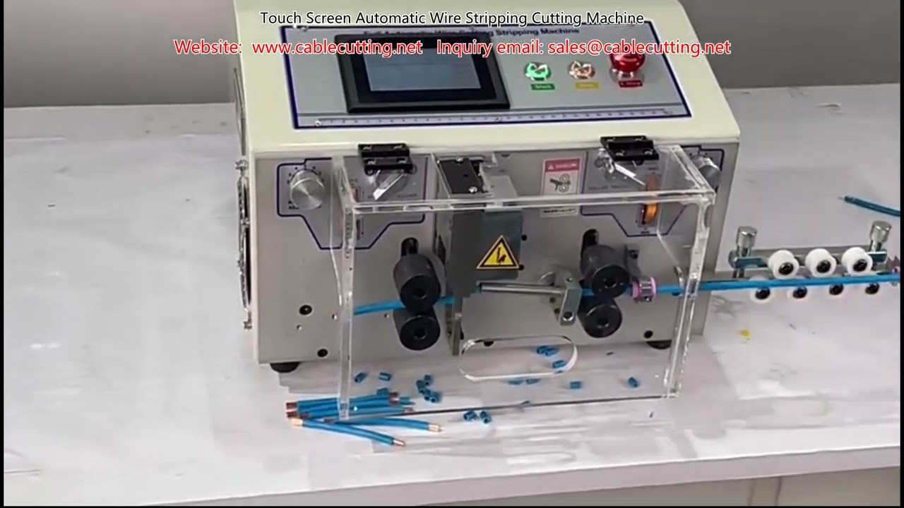 Machine à dénuder et couper automatique avec écran tactile – Précision et rapidité
