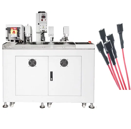 Machine Insertion Tube Thermorétractable, Torsion, Étamage, Sertissage